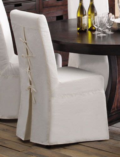 details  dining chair slipcover  white id