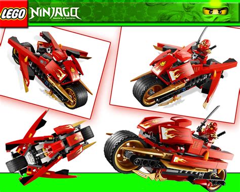 Lego Ninjago 9441 Kais Feuer Bike Kai Motorrad Kais Blade Cycle