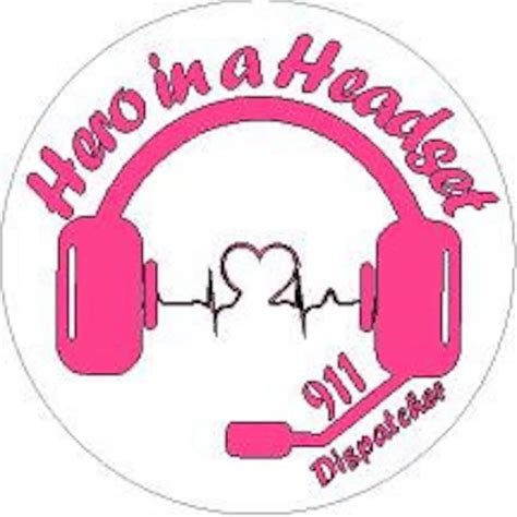 911 Dispatcher Hero In A Headset Reflective Or Etsy