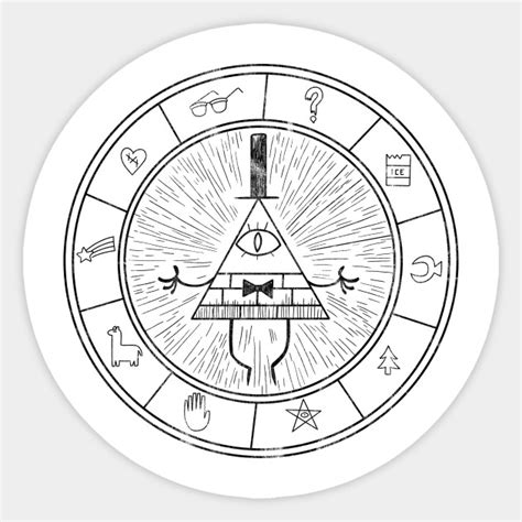 Bill Cipher Zodiac Wheel Of Prophecy Gravity Falls Bill Ciphers Wheel