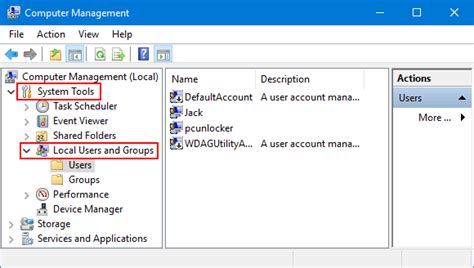 Open Local Users And Groups Mmc Snap In In Windows 10 Password Recovery