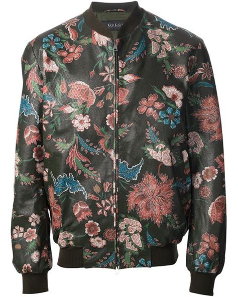 Gucci Ghost Bomber In Multicolor For Men Guccighost Print Lyst