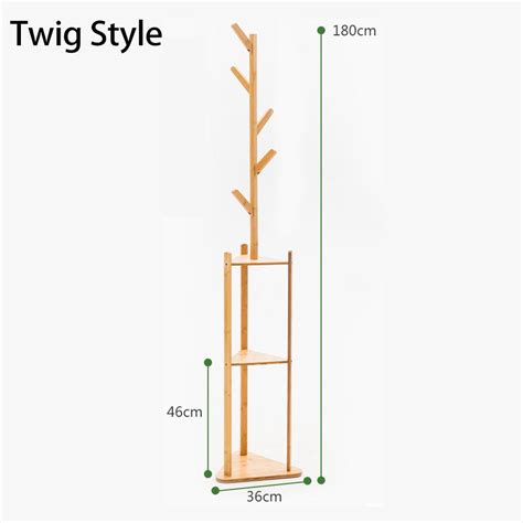 Buy Solid Wood Bedroom Hanger Standing Floor Standing Coat Rack Wood