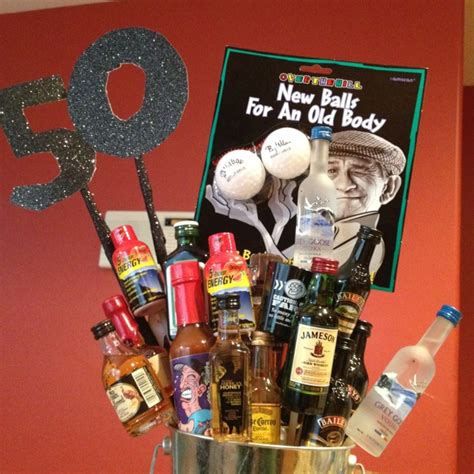50th Birthday T Basket For Men Party Ideas Pinterest Birthdays Gay And Drinks