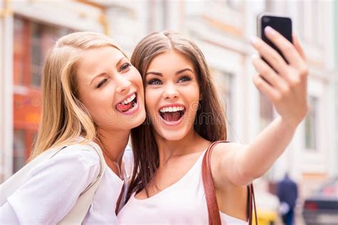 Friends Making Selfie Stock Photo Image Of Making Casual 41814960