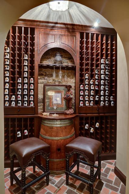 Even traditional wine cellars deserve an upgrade with dramatic lighting and, shelving for displaying. Atlanta Basement Design/Build - Traditional - Wine Cellar ...