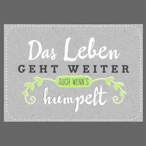 Sie ist eine richtige l. Postkarte Das Leben geht weiter | Berliner Töchter | Webshop