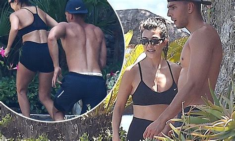 Kourtney Kardashian And Beau Younes Bendjima Show Off Physiques As They Work Up A Sweat In Italy