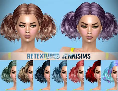 Jenni Sims Butterflysims And Newsea S Evergreen Hairstyles Retextured Sims Hairs