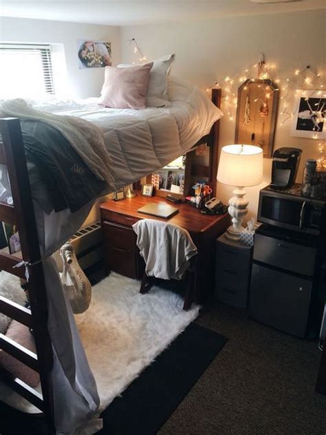 22 College Dorm Room Ideas For Lofted Beds Cassidy Lucille Dorm Room