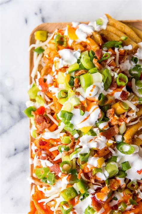 loaded french fry nachos super bowl recipe kelley fromple
