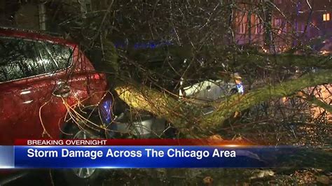 Chicago Weather Severe Storm Brings Heavy Rain Flooding Damage