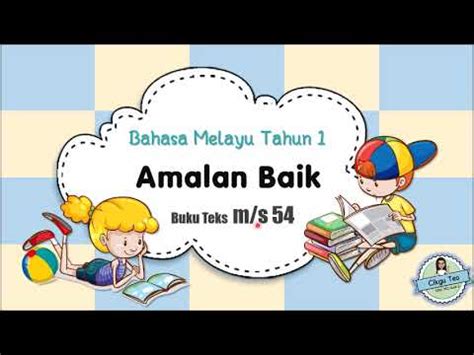 Membaca buku di dalam bas. 【BM Tahun 1】Amalan Baik - Imbuhan Awalan meN-(buku teks ms ...