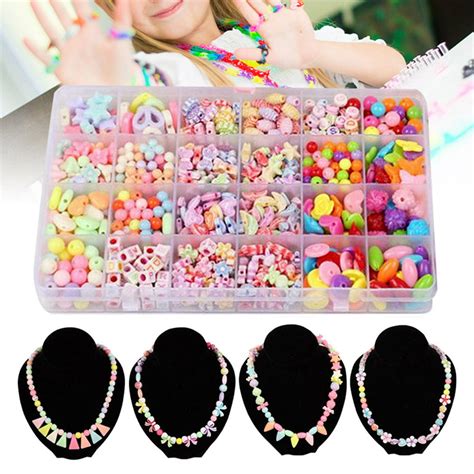 Mutocar Bead Kids Set For Jewelery Making Craft Beads Kits 24 Different