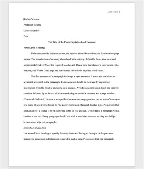 Research Paper Formatting Guide With Examples