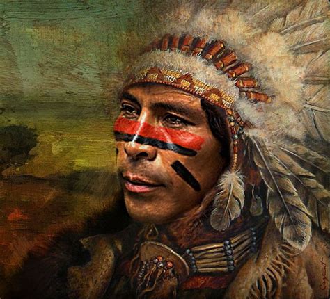 Chief Crazy Horse Native American Artwork Native American Art