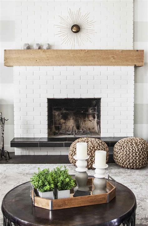 White Brick Fireplace Livingroomwithfireplace White Brick Fireplace