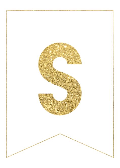 Gold Free Printable Banner Letters | Paper Trail Design | Free printable banner, Printable ...