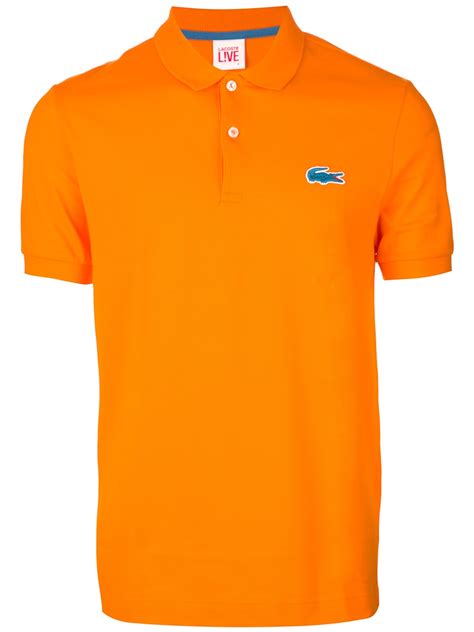 Lacoste Classic Polo Shirt In Orange For Men Lyst