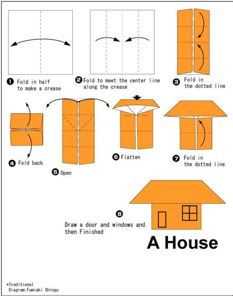 Easy Origami For Kids House Easy Origami For Kids Origami Easy