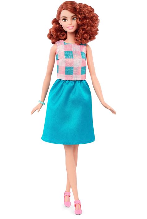 Barbie Fashionistas Doll Terrific Teal Tall Body Redhead Walmart