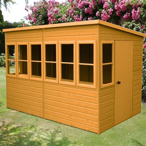 Wfx Utility 8 Ft W X 6 Ft D Solid Wood Garden Shed Uk