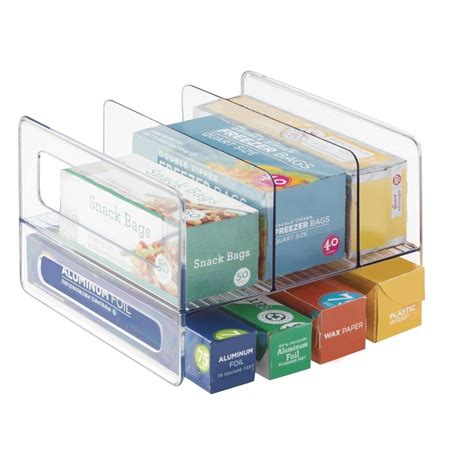 It is perfect for storing rolls of plastic wrap, foil, wax paper, etc. Amazon.com - mDesign Kitchen Cabinet Storage Organizer Flip Rack for Alumin… | Kitchen cabinets ...