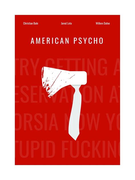 American Psycho Poster Etsy
