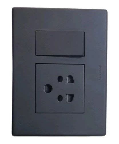 10a Havells Carbon Black Fabio Switch 1m 1 Way At Rs 233piece In