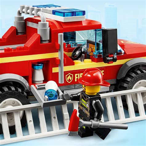 60231 Lego City Town Fire Chief Response Truck Engine With Water Cannon