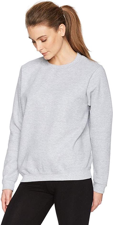 Gildan Womens Crewneck Sweatshirt Sport Grey Medium At Amazon Women