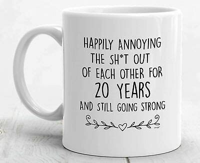 50th wedding anniversary gifts aren't always easy to choose. 20th Anniversary Mug Happy 20th Anniversary Gifts For Men ...