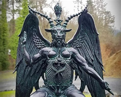Large Baphomet Statue Altar Statue Devil Statue Occult Items