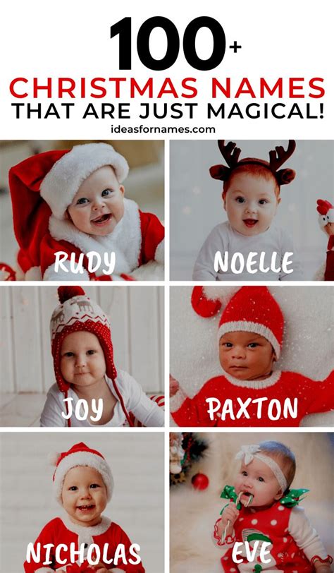 Festive Christmas Names Inspired By The Holiday Season Merry Inspired