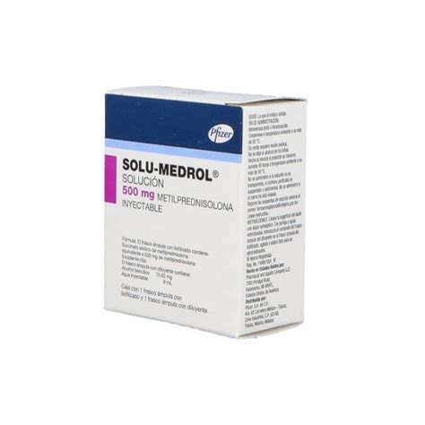 SOLU MEDROL SOLUCION INY Metilprednisolona 500 Mg MEXIPHARMACY