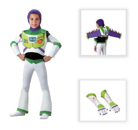 Toy Story Buzz Lightyear Deluxe Child Costume With Jet Pack And Gloves