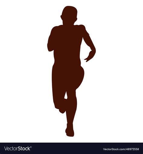 running man silhouette royalty free vector image