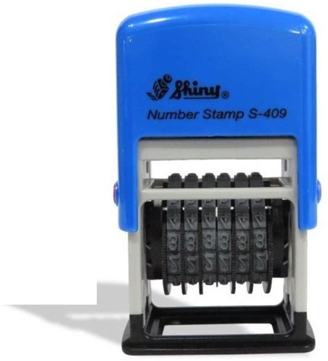 Shiny Self Inking Rubber 6 Digit Numbering S 409 Pre Inked Stamp Price