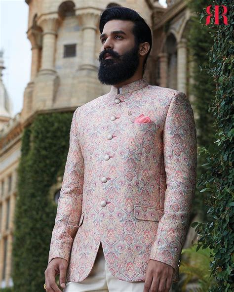 Indian Jodhpuri Achkan Suit With Dupatta Sherwani For Men With Designer