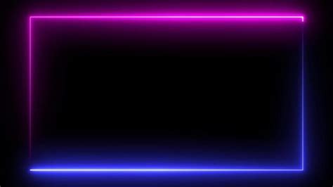 Neon Frame Transparent Stock Video Footage For Free Download