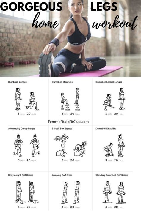 26 Leg Home Workout With Weights Intense Absworkoutcircuit