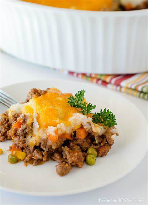 Shepherd's pie (made with lamb meat) is similar to cottage pie (made with beef). Shepherd's Pie (Cottage Pie) - Life In The Lofthouse