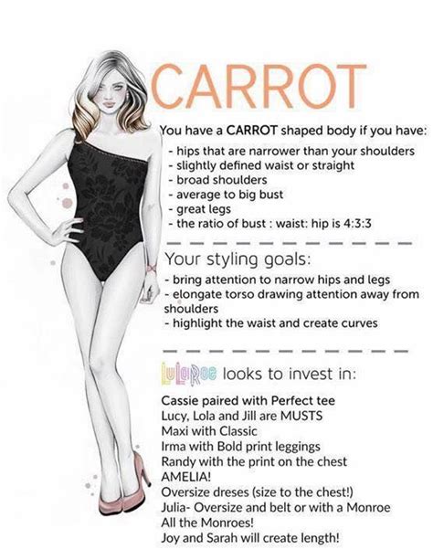 Jul 13, 2021 · the three basic human body types are the endomorph, the mesomorph, and the ectomorph. If you're a carrot shape, here are some tips for wearing ...