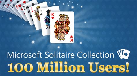 Microsoft Solitaire Collection Hits 100 Million Unique Users Coming