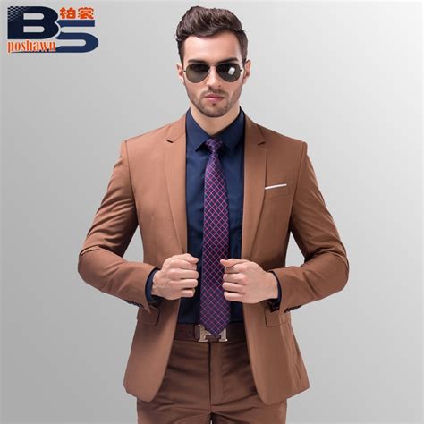 Markyi 2017 fashion plaid wedding suits for men good quality single button mens suits tuxedos 3. 2016 New High Quality Brand Fashion Dress Men Designer ...