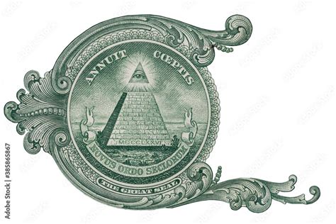 Conspiracy Theory And Secret Societies Concept With The Great Seal On