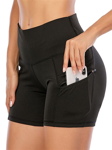 Dodoing Yoga Shorts With Pockets For Women Workout Running Athletic