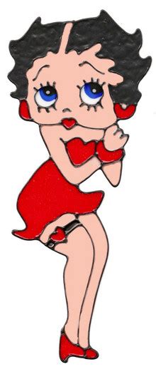 Betty Boop White Dress Window Cling Colorful Impressions