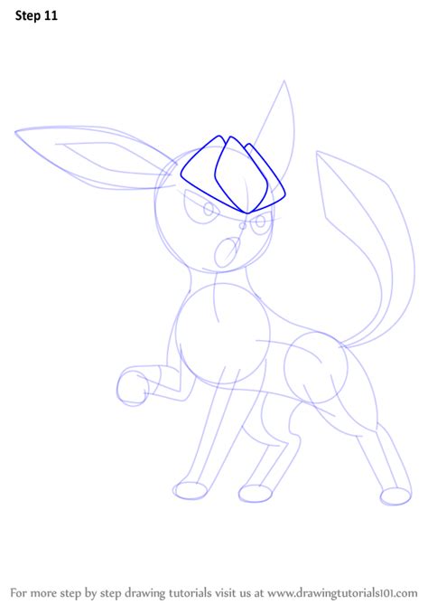 Step By Step How To Draw Glaceon From Pokemon