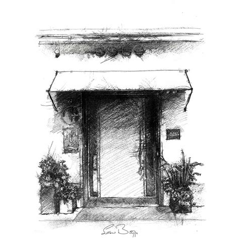 Italian Door Seanbriggs Italian Doors Sketch Nature Sketch A Day